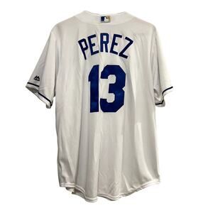 Kansas City Royals SALVADOR SALVY PEREZ 2015 WORLD SERIES Large Baseball Jersey